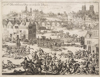 KG 16645a-b
<br/>
Bartholomëusnacht 1572
<br/>
<em>Luyken, Jan (1649-1712)</em>